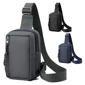 Men’s Single Shoulder Cross-Body Small Chest Bag Backpack Waterproof Portable Travel Daily Use