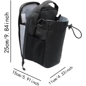 Men’s Single Shoulder Sports Bag with Magnetic Water Bottle Holder Waterproof Wear Resistant Gym Bag