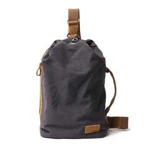 Men’s Sling Bags Casual Canvas Crossbody Shoulder Chest Bag Pack for Travel Hiking Daily Use