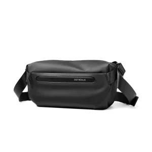 Men’s Sling Shoulder Chest Bag Anti-theft Waterproof Invisible Zipper USB Charging Crossbody Chest Bag for Women and Men