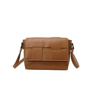 Men’s Small PU Zipper Crossbody Shoulder Bag Square Unisex Messenger Bag