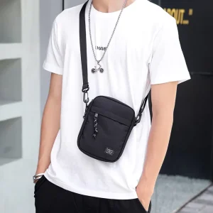 Men’s Small Shoulder Bag Mini Crossbody Bag Trendy Brand Lightweight Crossbody Bag for Men