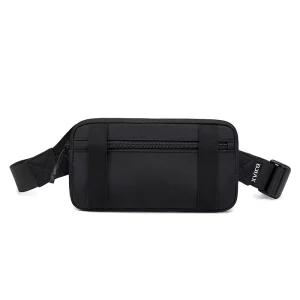 Men’s Small Sling Bag Waterproof Mini Crossbody Chest Bag for Travel Work Sport with Zipper Closure