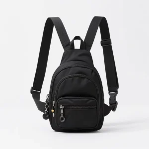 Men’s Sport Chest Bag Customizable PU Canvas Waterproof Minimalist Crossbody for Outdoor Casual Cell Phone Carrying