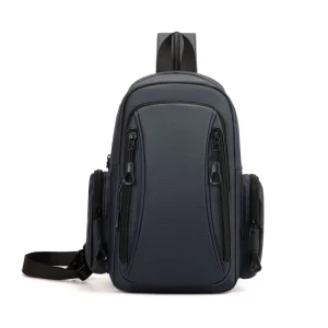 Men’s Sport Chest Bag Premium Style Waterproof Zip Closure Multi Functional Urban Minimalist Design