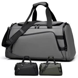 Men’s Sport Fitness Gym Bag Waterproof Dry Wet Separation Waterproof Nylon Luggage Travel Duffel Bag