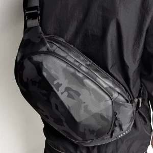 Men’s Student Crossbody Bag Single-Shoulder Chest Bag Shaping Casual Waist Bag Fashion Brand Small Backpack Polyester Waterproof