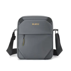 Men’s Stylish Business Casual Messenger Bag Waterproof Nylon Polyester Crossbody Shoulder Bag for Summer