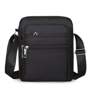 Men’s Stylish Oxford Cloth Crossbody Briefcase Backpack Casual Canvas Small Business Shoulder Bag Fashionable Messenger Bag