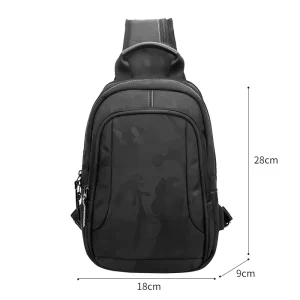 Men’s Stylish Sling Messenger Bag with USB Port and Lightweight Design