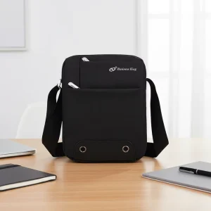 Men’s Stylish Waterproof Nylon Crossbody Sling Bag Lightweight Durable for Business Work and Outdoor Daily Use