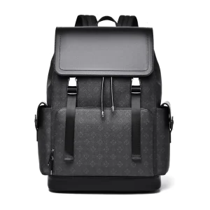 Men’s Summer Fashion High-end Monogram Backpack Large Capacity Lightweight Business Commut Laptop Bag Vintage Printed Waterproof