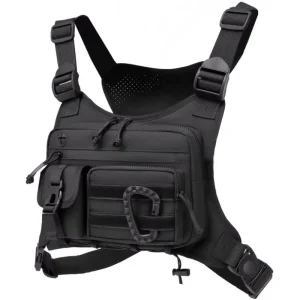 Men’s Summer Fashionable Multi Functional Breathable Ultra Light Load Reducing Spine Supporting Chest Bag