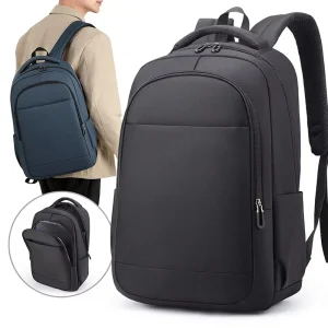 Men’s Summer Outdoor Business Travel Backpack Polyester Water Resistant Multi Functional Large Capacity