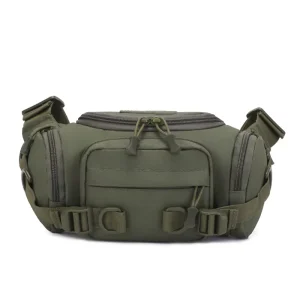 Men’s Tactical Waist Bag Waterproof Oxford Material Short Zipper Anti Theft Outdoor Sling Pocket Fishing Camping