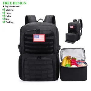 Men’s Tactical Windproof Backpack with Built in Thermal Bag and Large Capacity Multi functional Computer Bag