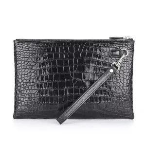 Men’s Tote Bag Handbag Clutch Bag Hommes Designer Masculina Genuine Square Crossbody Bag Sac Crocodile Leather Bolsa Para Hombre