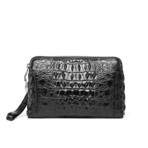 Men’s Tote Bag Handbag Clutch Bag Hommes Designer Masculina Genuine Square Crossbody Bag Sac Crocodile Leather Bolsa Para Hombre