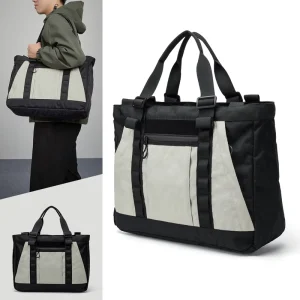 Men’s Tote Bag Large Capacity Handbag Multifunctional Commuting Computer Single Shoulder Crossbody Bag
