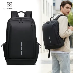 Men’s Travel Backpack Customizable Fashion Simple Trendy Durable Large Capacity Waterproof Laptop Unisex Backpack
