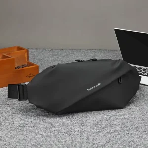 Men’s Travel Fashion Sling Chest Bag Outdoor Fanny Pack Waterproof Zipper Large Capacity Waist Bag Luxury Anti Theft Sport