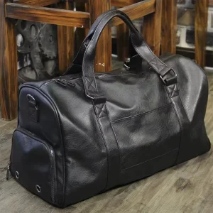 Men’s Travel Luggage Bag, Commuting Waterproof Fabric, Durable Zipper Bag for Sports and Fitness