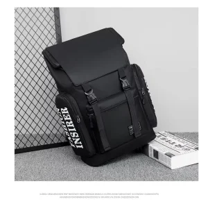 Men’s Trendy Business Computer Backpack Multi Functional Leisure Travel Bag College Student Backpack