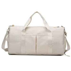 Men’s Trendy Dual Dry Wet Separation Hand-held Diagonal Cross Design Sports Training Fitness Gym Bag