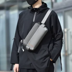 Men’s Trendy Fashion Chest & Crossbody Bag with Waterproof Polyester Material Simple Shoulder Bag for Outdoor Travel