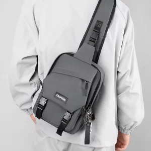 Men’s Trendy Single Shoulder Crossbody Bag New Fashion Casual Chest Messenger Backpack Small Size Stylish Design