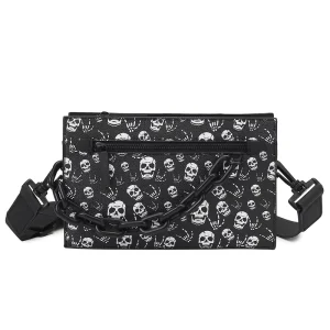 Men’s Trendy Sling Crossbody Messenger Shoulder Bag Custom Full Print Purse Zipper