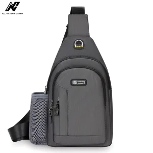 Men’s Ultra Light Waterproof Anti Theft Zipper Wear Resistant Fashionable Chest Bag Spring Oxford Cloth Single Shoulder Diagonal