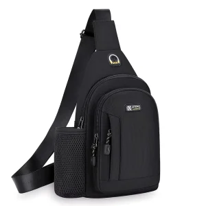Men’s Ultra-Light Waterproof Anti-Theft Zipper Wear-Resistant Fashionable Chest Bag Spring Oxford Cloth Single Shoulder Diagonal