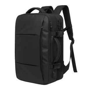 Men’s Unisex Large Capacity Laptop Backpack Anti Theft Fashion Design USB Port Air Cushion Belt for School College Use