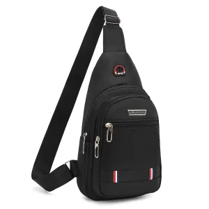 Men’s Unisex Multi-Functional Oxford Chest Bag New Design Portable Crossbody Shoulder Messenger Fashionable Outdoor Sports