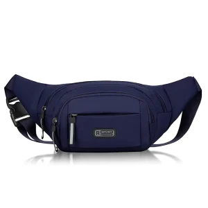 Men’s Unisex Multi Functional Waist Pack Waterproof Tactical Crossbody Bag with Zipper Closure Letter Pattern