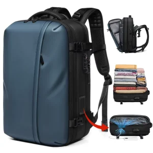 Men’s Vacuum Compression Backpack Large Capacity Multifunctional Business Travel Computer Bag