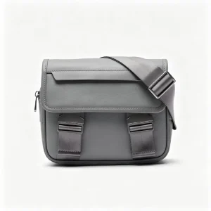 Men’s Vintage Crocodile Embossed PU Crossbody Bag Waterproof Adjustable Strap Summer Casual Messenger Bag