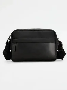 Men’s Vintage National Fashion Logo PU Mini Cross Body Waterproof Messenger Sling Bag Durable Lightweight
