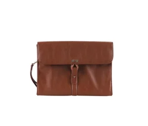 Men’s Vintage PU Waterproof Laptop Bag Leather Office High-end Business Travel Academy Brown Briefcase