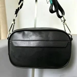 Men’s Vintage Printed PU Crossbody Bag with Logo and Button Trendy Summer Lightweight Mobile Phone Cosmetics Casual Fashion