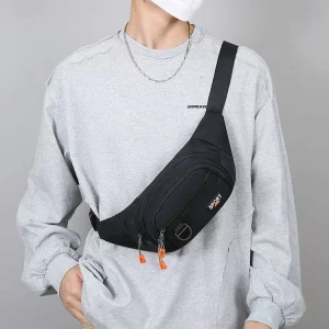 Men’s Waist Bag Multi-pocket Shoulder Messenger Bag Outdoor Sports Portable Durable Ultra-light Waterproof Chest