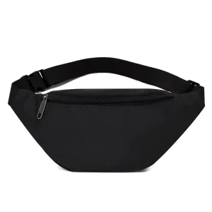 Men’s Waist Bag New Style Street Fashion Oxford Waterproof Chest Bag Outdoor Sports Running Phone Bag Multifunctional