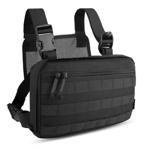 Men’s Waist Chest Thigh Sling Pack Walking Utility Bag Motorcycle Leg Vest Bags for Racing Fishing