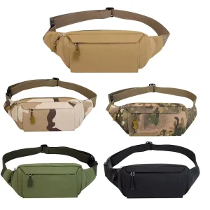 Men’s Waist Phone Bag Multi-Functional Sports and Leisure Men’s Bag Outdoor Camouflage Single Shoulder Crossbody Chest Bag
