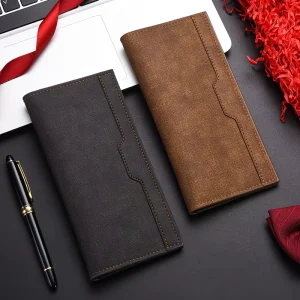 Men’s Wallet Multi-card Long Wallet Simple Fashion Suit Bag Large Capacity Ultra-thin Men’s Wallet