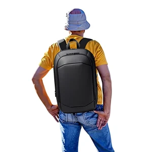 Men’s Waterproof Business Backpack Oxford Material USB Feature Zipper Closure Anti-Theft Laptop-Friendly Polyester Lining 20-39L