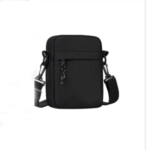 Men’s Waterproof Cross Body Shoulder Bag Multi compartment Portable for Outdoor Leisure Small Square