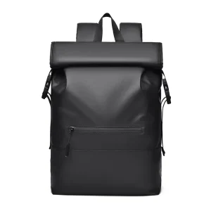 Men’s Waterproof Durable Oxford Laptop Backpack 20-35L Capacity Polyester Air Cushion Belt for Daily Use College Students