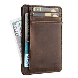 Men’s Waterproof Fiberglass Cloth Fireproof RFID Credit Card Holder Wallet Custom Design Minimalist Modern Accessory